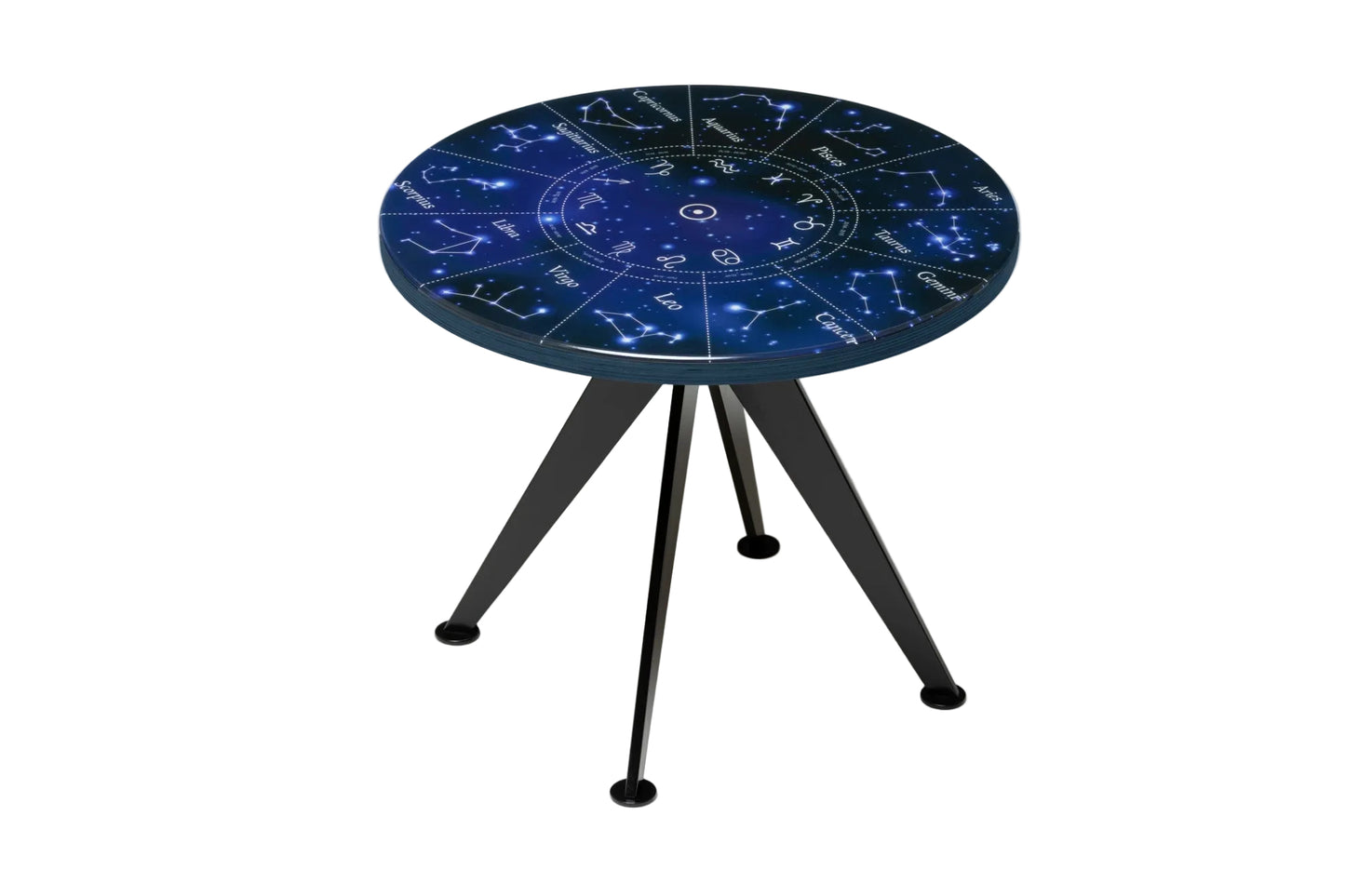 CELESTIS | Zodiac Wheel – Round Coffee Table