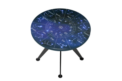 CELESTIS | Zodiac Wheel – Round Coffee Table