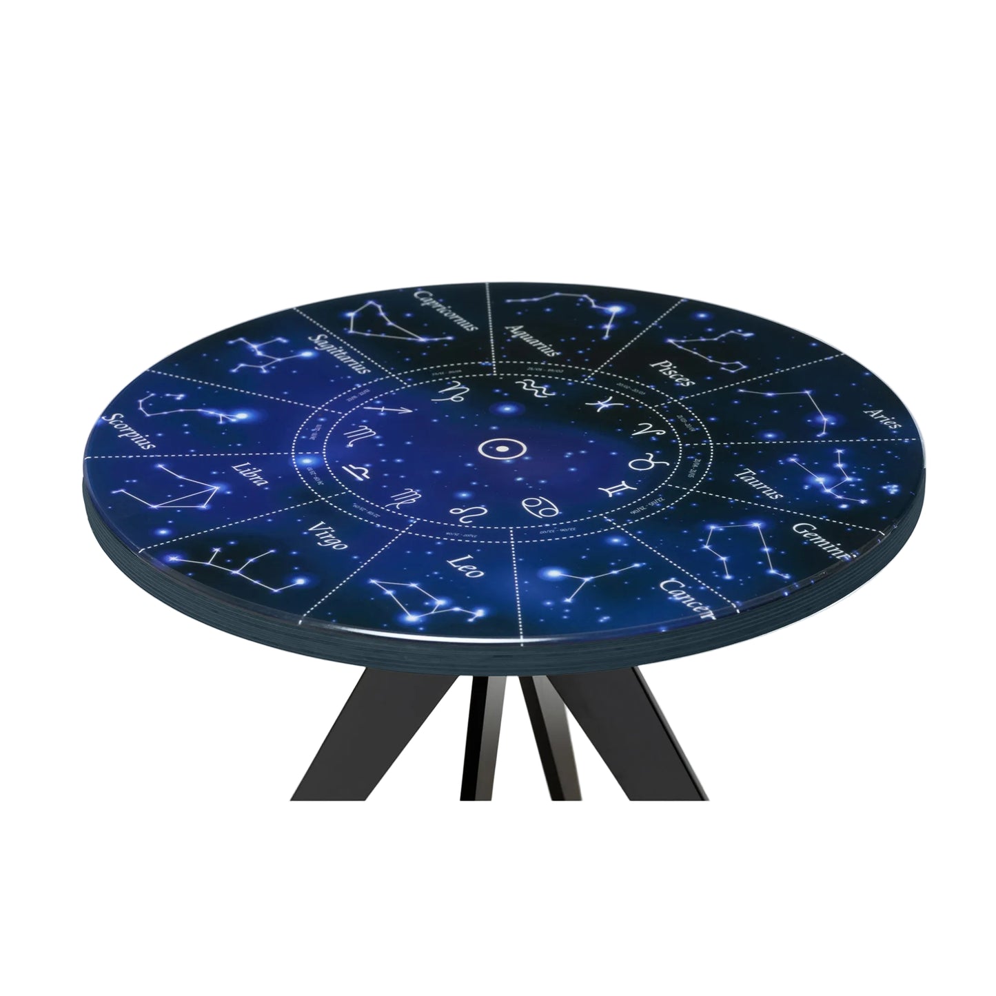 CELESTIS | Zodiac Wheel – Round Coffee Table