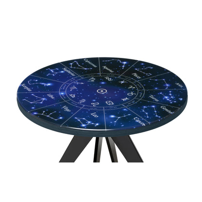 CELESTIS | Zodiac Wheel – Round Coffee Table