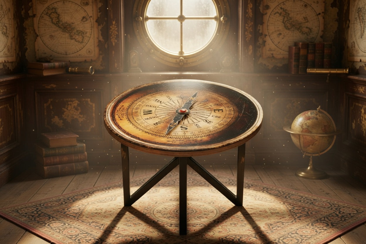 ODYSSEA | Compass Rose – Ronde salontafel