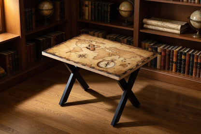 ATLAS | Navigator’s Chart – Rectangular Coffee Table