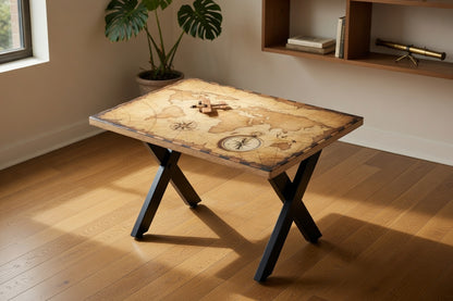 ATLAS | Navigator’s Chart – Rectangular Coffee Table