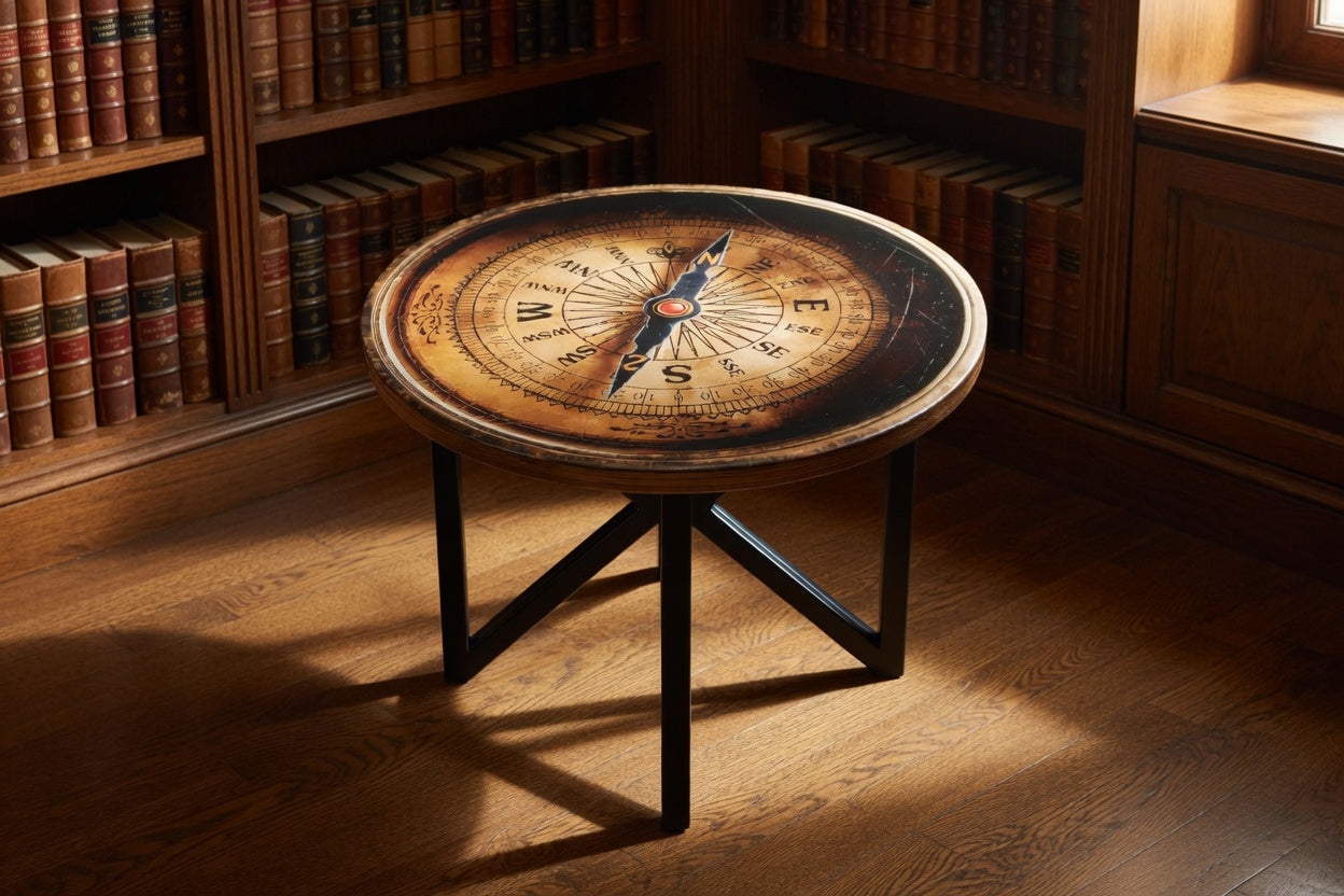 ODYSSEA | Compass Rose – Ronde salontafel