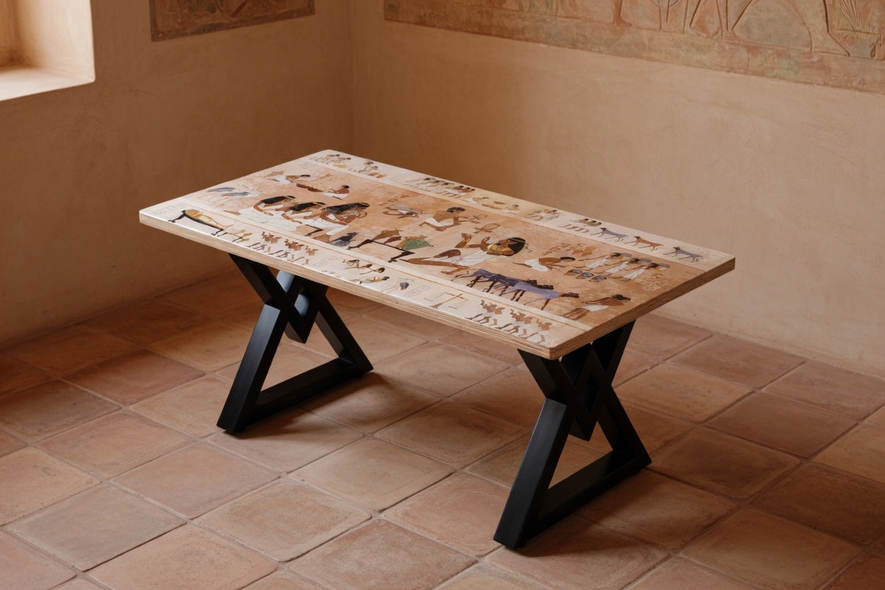 ANTIQVA | Sacred Egypt – Tavolino rettangolare da caffè