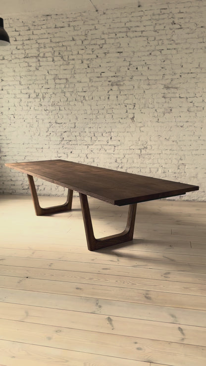 OLIVIA | Extendable Dining Table – Dark Walnut