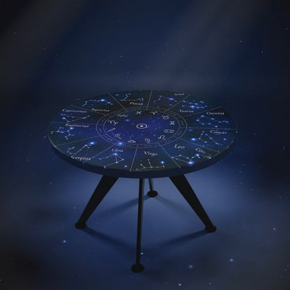CELESTIS | Zodiac Wheel – Round Coffee Table