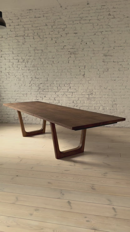OLIVIA | Extendable Dining Table – Dark Walnut