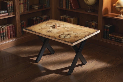 ATLAS | Navigator’s Chart – Rectangular Coffee Table
