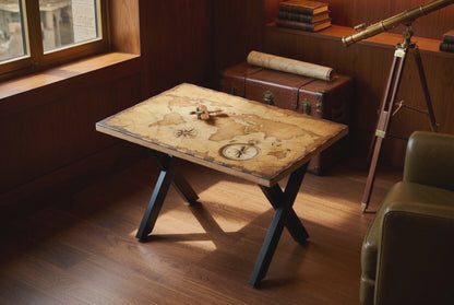 ATLAS | Navigator’s Chart – Rectangular Coffee Table