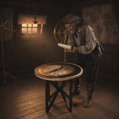 ODYSSEA | Compass Rose – Ronde salontafel